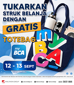FREE TOTEBAG BCA