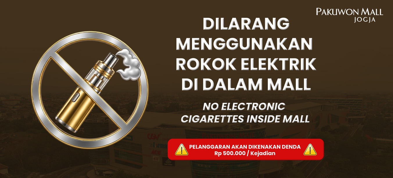 DILARANG VAPE DI DALAM MALL